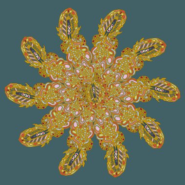 Stil zentangle yeni simetrik mandala doodle ile sanat esin kaynağı oldu. Duvar kağıdı, desen dolgularını, web sayfaları, yüzey dokuları için dekoratif nesne-ebilmek var olmak kullanılmış.