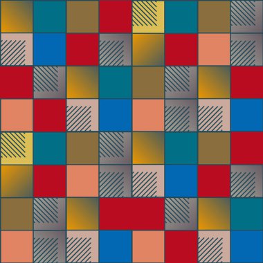 soyut geometrik renkli seamless modeli. vektör çizim