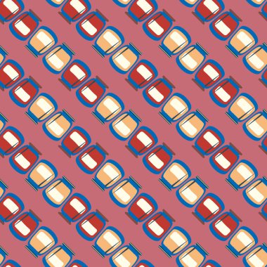 simetrik soyut desen, vektör çizim oluşturma 