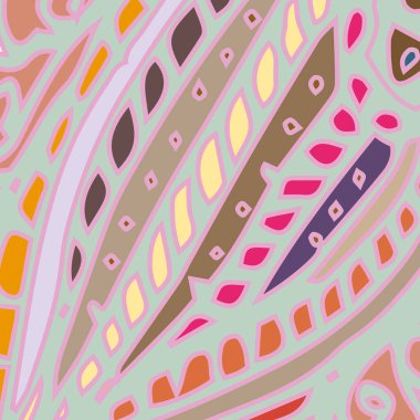 Zentangle arka plan çok renkli kaos seamless modeli örgü