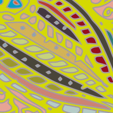 Zentangle arka plan çok renkli kaos seamless modeli örgü