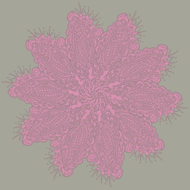 Stil zentangle yeni simetrik mandala doodle ile sanat esin kaynağı oldu. Duvar kağıdı, desen dolgularını, web sayfaları, yüzey dokuları için dekoratif nesne-ebilmek var olmak kullanılmış.