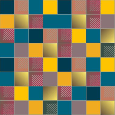 soyut geometrik renkli seamless modeli. vektör çizim