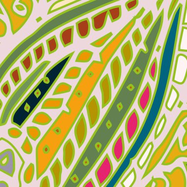 Zentangle arka plan çok renkli kaos seamless modeli örgü