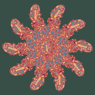 Stil zentangle yeni simetrik mandala doodle ile sanat esin kaynağı oldu. Duvar kağıdı, desen dolgularını, web sayfaları, yüzey dokuları için dekoratif nesne-ebilmek var olmak kullanılmış.