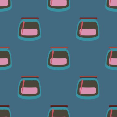 Zentangle arka plan çok renkli kaos seamless modeli örgü