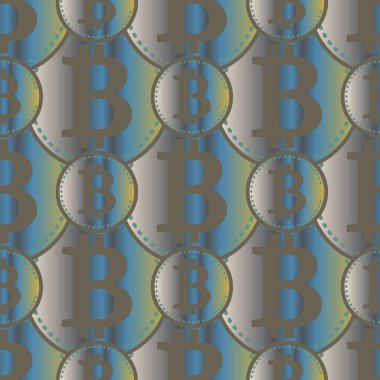 bitcoins parlak parlak pahalı sikkeleri ile Seamless modeli 