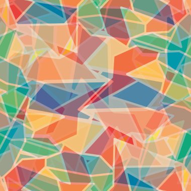 soyut geometrik renkli Dikişsiz desen vektör çizim