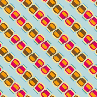 simetrik soyut desen, vektör çizim oluşturma 