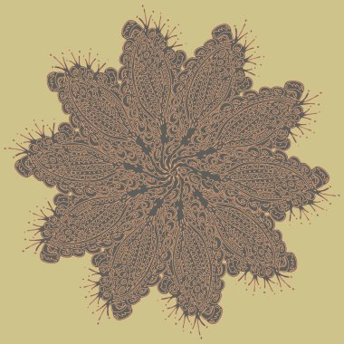 Stil zentangle yeni simetrik mandala doodle ile sanat esin kaynağı oldu. Duvar kağıdı, desen dolgularını, web sayfaları, yüzey dokuları için dekoratif nesne-ebilmek var olmak kullanılmış.