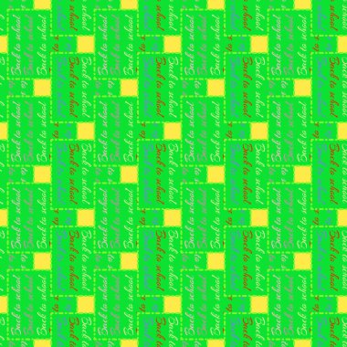 Okul hazırlıkları, arka plan için yeni dikişsiz desen. 