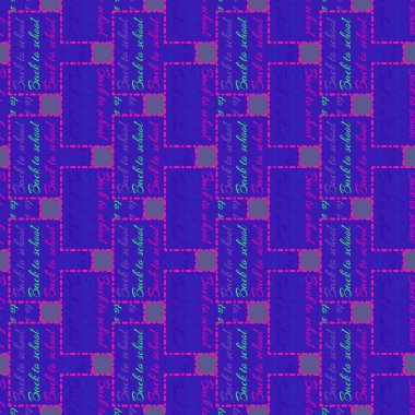 Okul hazırlıkları, arka plan için yeni dikişsiz desen. 