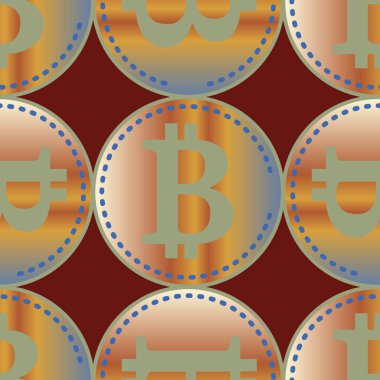bitcoins parlak parlak pahalı sikkeleri ile Seamless modeli 