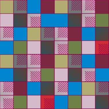 soyut geometrik renkli seamless modeli. vektör çizim