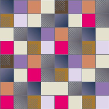 soyut geometrik renkli seamless modeli. vektör çizim