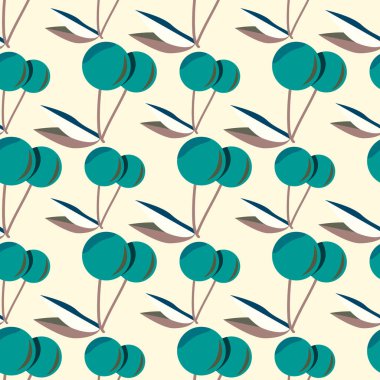 Kiraz için arka plan ile renkli seamless modeli. 