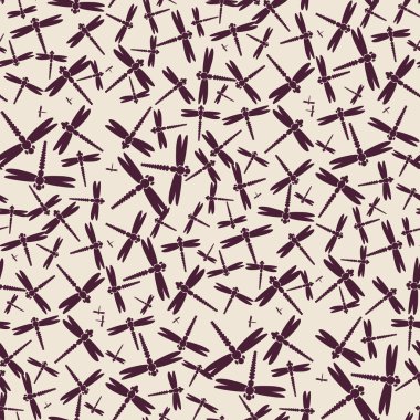 Dekoratif renkli seamless modeli ile şirin yusufçuk