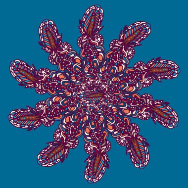 Stil zentangle yeni simetrik mandala doodle ile sanat esin kaynağı oldu. Duvar kağıdı, desen dolgularını, web sayfaları, yüzey dokuları için dekoratif nesne-ebilmek var olmak kullanılmış.