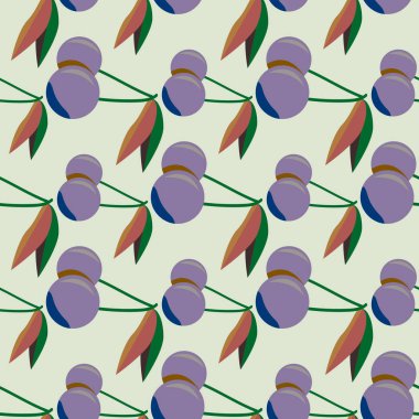 Kiraz için arka plan ile renkli seamless modeli. 