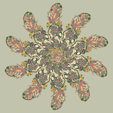 Stil zentangle yeni simetrik mandala doodle ile sanat esin kaynağı oldu. Duvar kağıdı, desen dolgularını, web sayfaları, yüzey dokuları için dekoratif nesne-ebilmek var olmak kullanılmış.