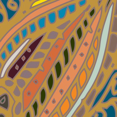 Zentangle arka plan çok renkli kaos seamless modeli örgü