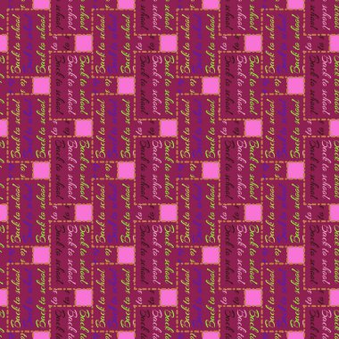 Okul hazırlıkları, arka plan için yeni dikişsiz desen. 