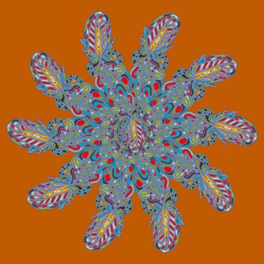 Stil zentangle yeni simetrik mandala doodle ile sanat esin kaynağı oldu. Duvar kağıdı, desen dolgularını, web sayfaları, yüzey dokuları için dekoratif nesne-ebilmek var olmak kullanılmış.