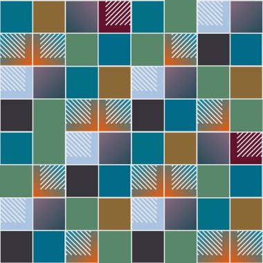 soyut geometrik renkli seamless modeli. vektör çizim