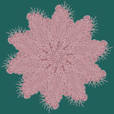 Stil zentangle yeni simetrik mandala doodle ile sanat esin kaynağı oldu. Duvar kağıdı, desen dolgularını, web sayfaları, yüzey dokuları için dekoratif nesne-ebilmek var olmak kullanılmış.