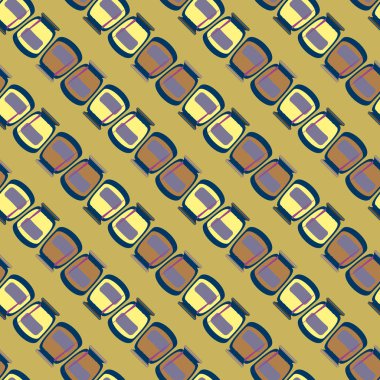 simetrik soyut desen, vektör çizim oluşturma 