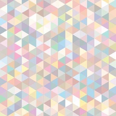 Sorunsuz üçgenler desen. Arka plan ile renkli geometrik şekiller. Vektör