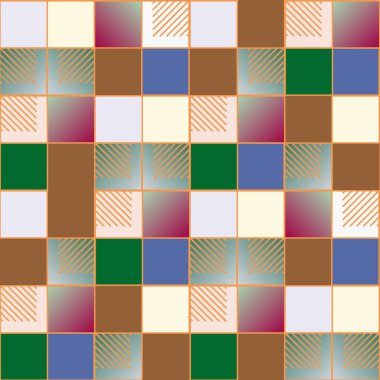 soyut geometrik renkli seamless modeli. vektör çizim