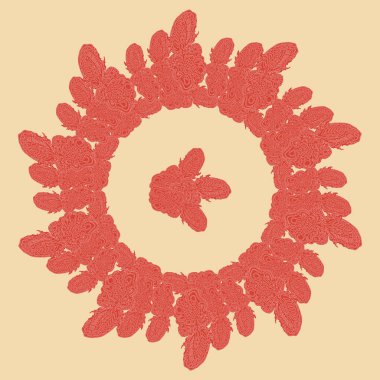 Stil zentangle yeni simetrik mandala doodle ile sanat esin kaynağı oldu. Duvar kağıdı, desen dolgularını, web sayfaları, yüzey dokuları için dekoratif nesne-ebilmek var olmak kullanılmış.