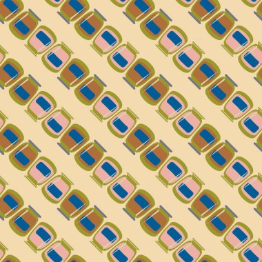 simetrik soyut desen, vektör çizim oluşturma 