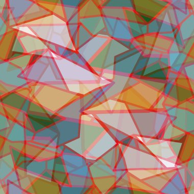 soyut geometrik renkli Dikişsiz desen vektör çizim