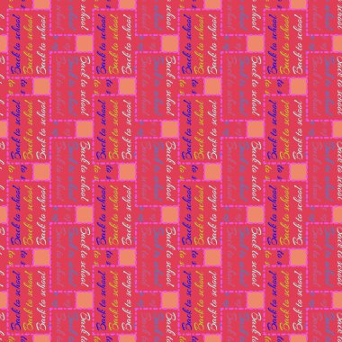 Okul hazırlıkları, arka plan için yeni dikişsiz desen. 