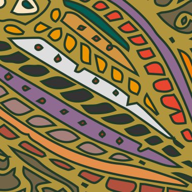 Zentangle arka plan çok renkli kaos seamless modeli örgü