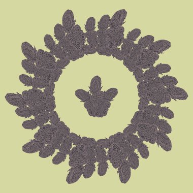 Stil zentangle yeni simetrik mandala doodle ile sanat esin kaynağı oldu. Duvar kağıdı, desen dolgularını, web sayfaları, yüzey dokuları için dekoratif nesne-ebilmek var olmak kullanılmış.