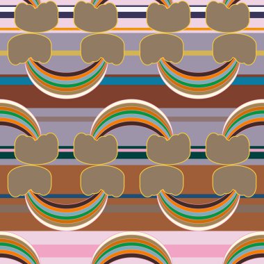 Gökkuşağı seamless modeli. Gökkuşağı Dizayn Tekstil, iç tasarım, keten, vb için. Şirin soyut çocuklar arka plan.