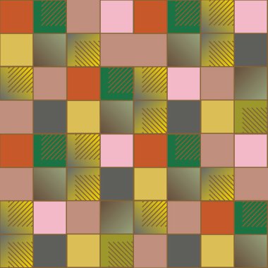 soyut geometrik renkli seamless modeli. vektör çizim