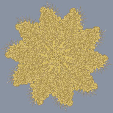 Stil zentangle yeni simetrik mandala doodle ile sanat esin kaynağı oldu. Duvar kağıdı, desen dolgularını, web sayfaları, yüzey dokuları için dekoratif nesne-ebilmek var olmak kullanılmış.