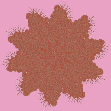 Stil zentangle yeni simetrik mandala doodle ile sanat esin kaynağı oldu. Duvar kağıdı, desen dolgularını, web sayfaları, yüzey dokuları için dekoratif nesne-ebilmek var olmak kullanılmış.