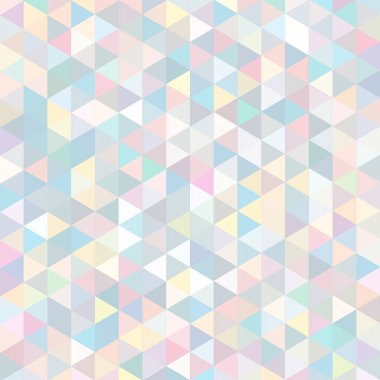 Sorunsuz üçgenler desen. Arka plan ile renkli geometrik şekiller. Vektör