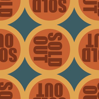 Dikişsiz desen, vektör çizim sattı