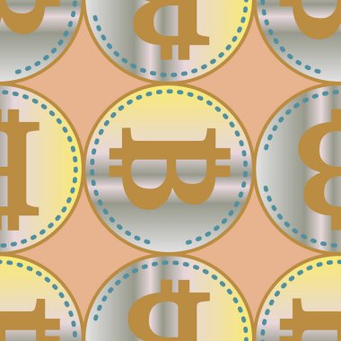 bitcoins parlak parlak pahalı sikkeleri ile Seamless modeli 