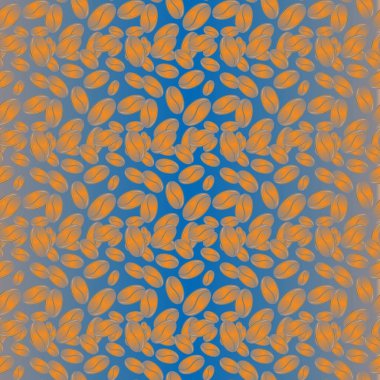 kahve çekirdekleri seamless modeli, vektör arka plan