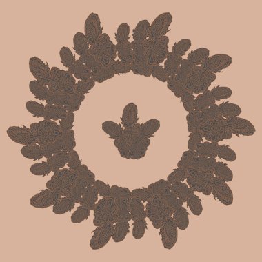 Stil zentangle yeni simetrik mandala doodle ile sanat esin kaynağı oldu. Duvar kağıdı, desen dolgularını, web sayfaları, yüzey dokuları için dekoratif nesne-ebilmek var olmak kullanılmış.