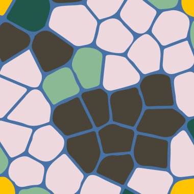 soyut renkli mozaik seamless modeli