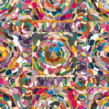 soyut renkli mozaik seamless modeli