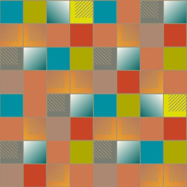 soyut geometrik renkli seamless modeli. vektör çizim